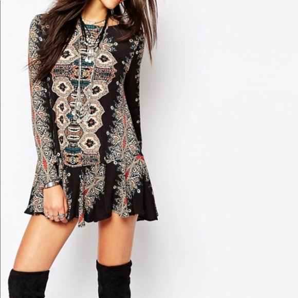 Free People Dresses & Skirts - Free People Smooth Talker Dress Mirrored Tile XS